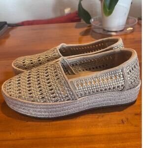 Tom’s Women's Glitter Espadrille Sneakers Shoes Size 8.5